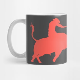 Bull Rider 1: Sunset Orange Mug